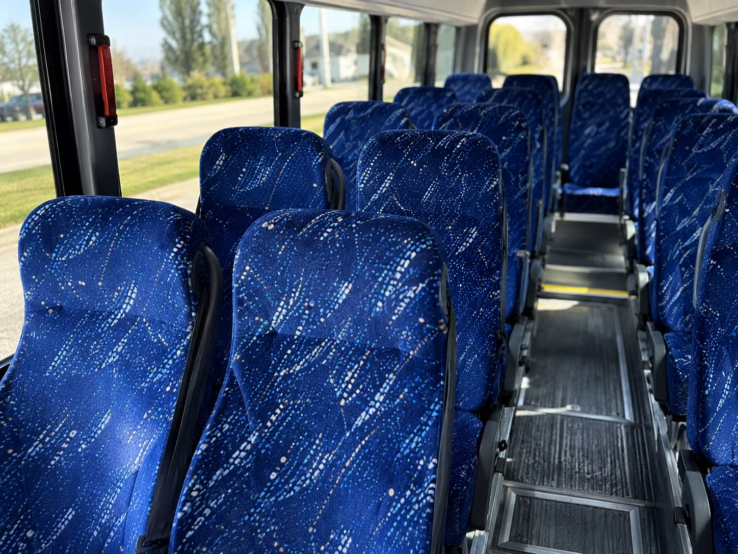 morgantown 15 passenger minibus interior