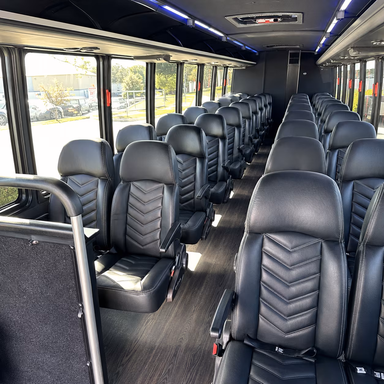 morgantown 25 passenger minibus inside