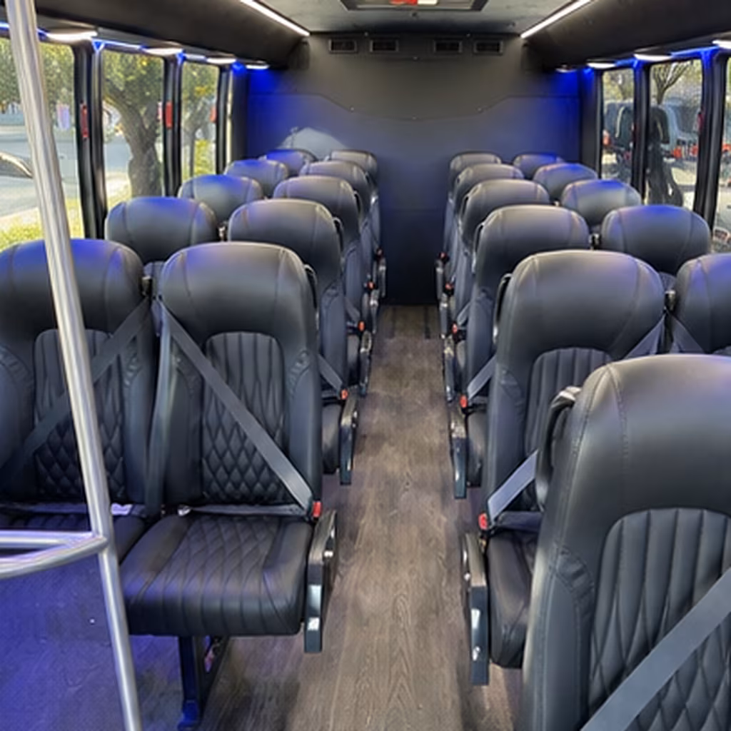 morgantown 25 passenger minibus interior
