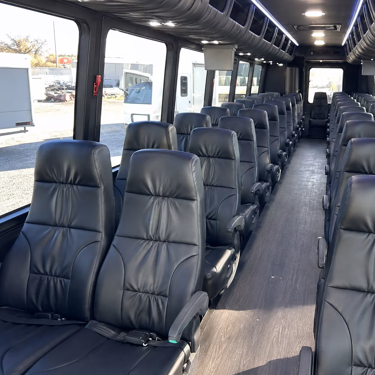 morgantown 35 passenger minibus interior