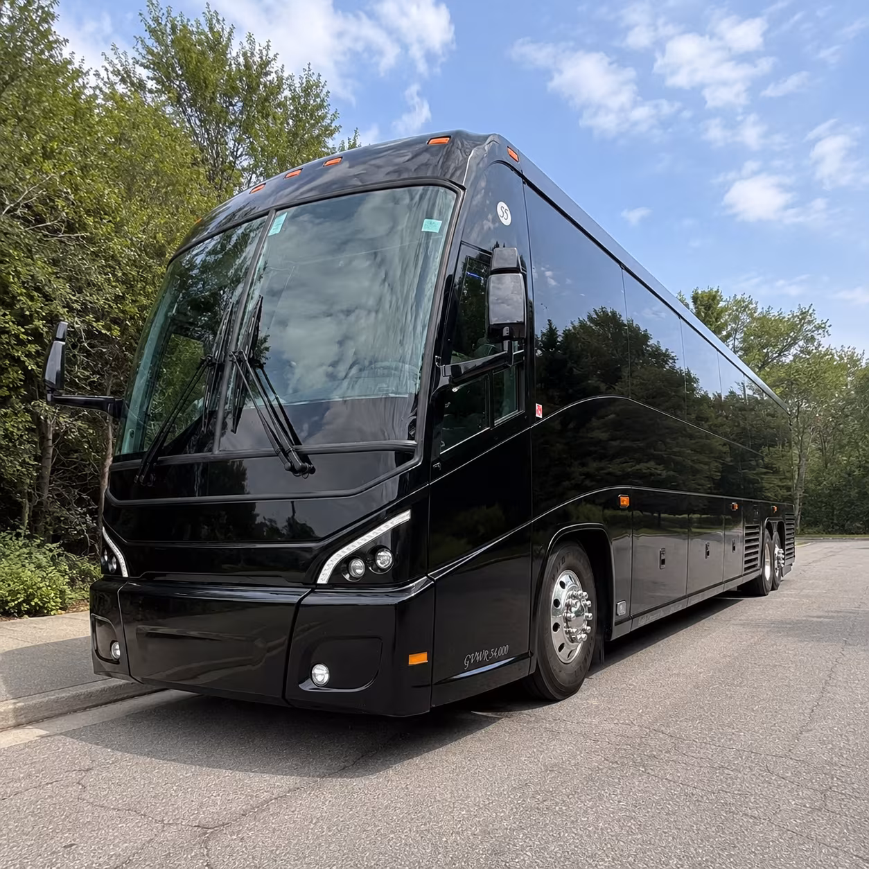 morgantown 56 passenger charter bus