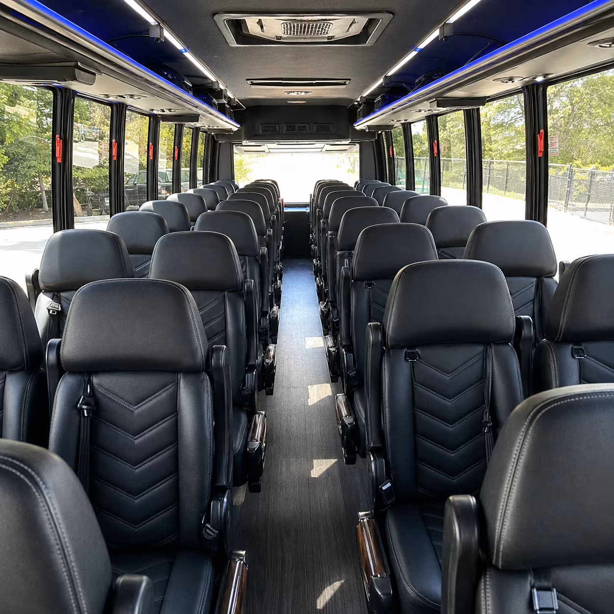morgantown concert transportation onboard seating