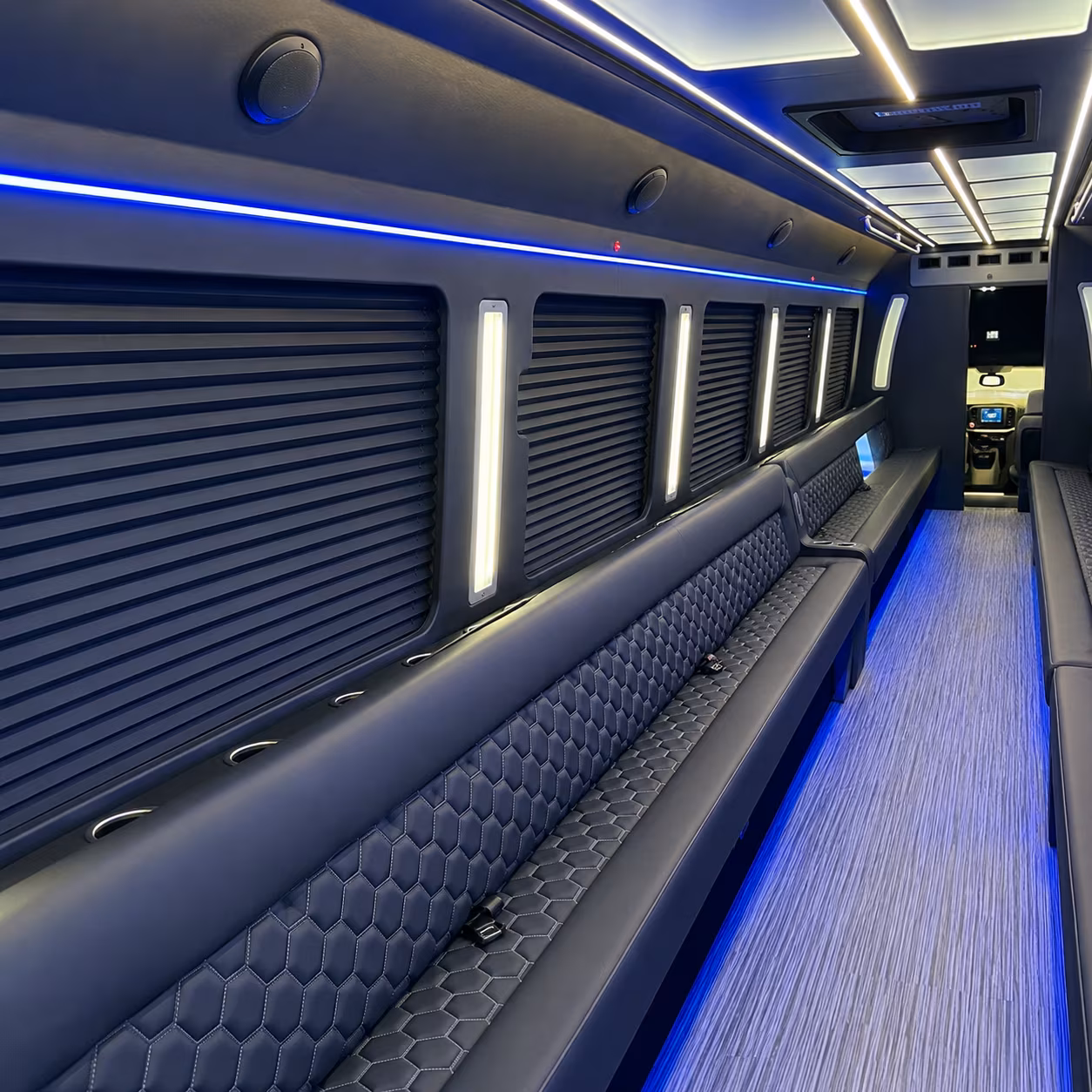 morgantown party bus rental interior
