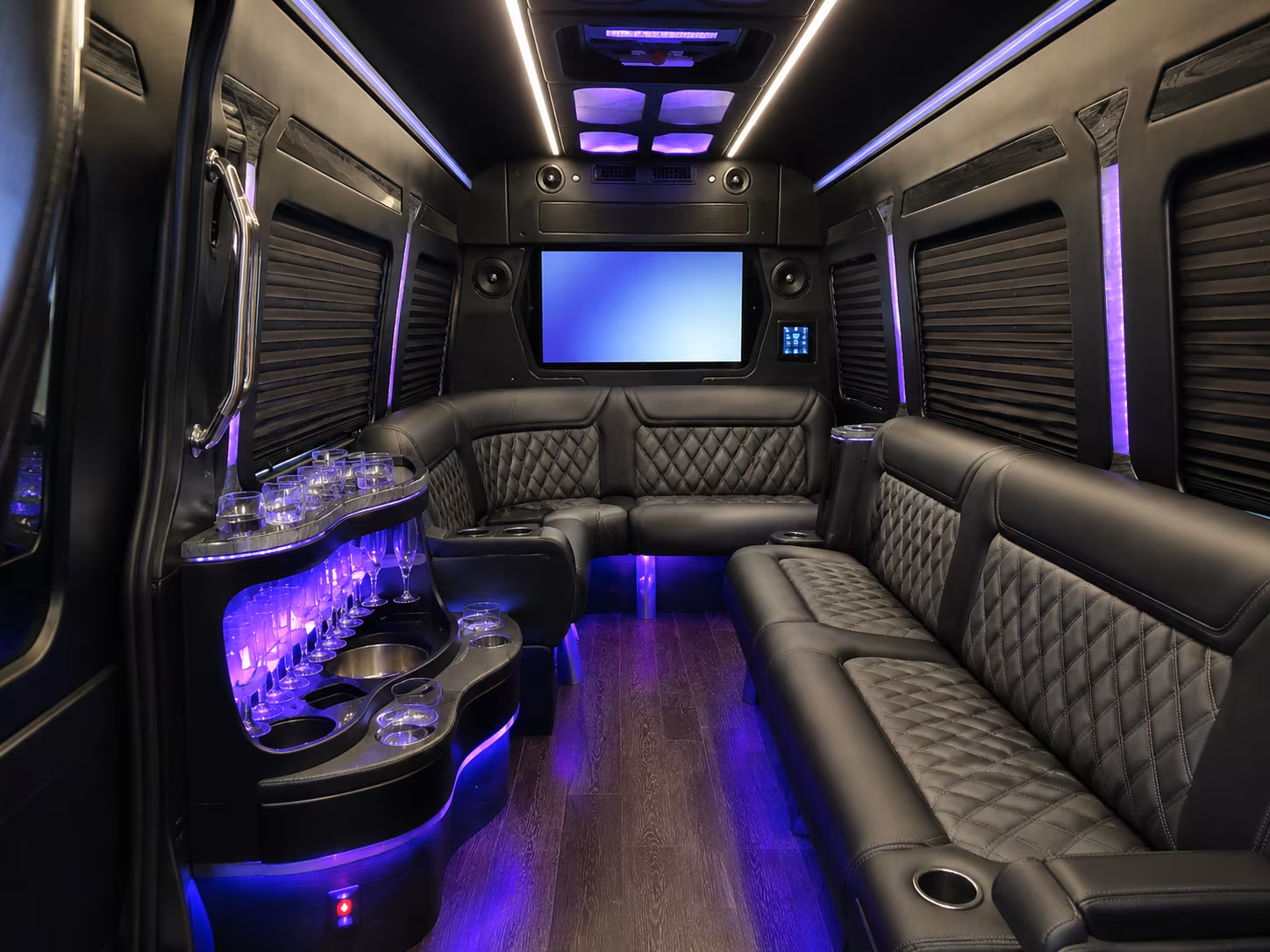 morgantown sprinter limousine interior