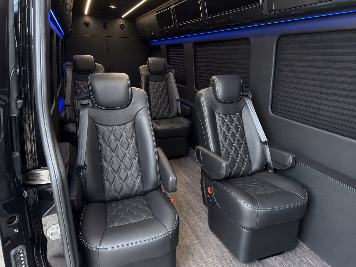morgantown sprinter van with driver inside